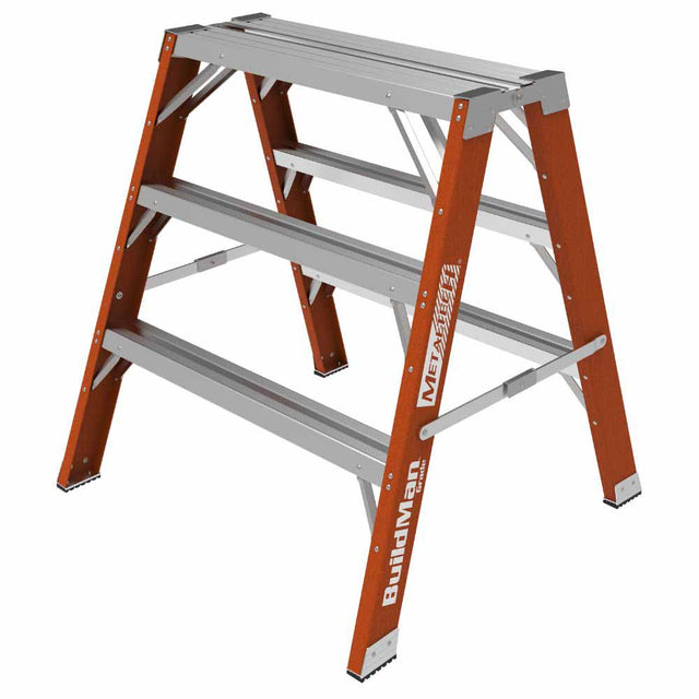 Metal Tech E-WSFB36T1A 3' Buildman Fiberglass Step Up Work Bench/Sawhorse Stand