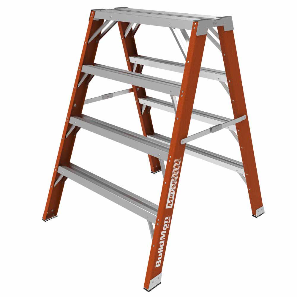 Metal Tech E-WSFB48T1A 4' Buildman Fiberglass Step Up Work Bench/Sawhorse Stand