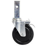 Metal Tech I-C1CAS5 5 in. Scaffold Caster with Square Shank and Locking Pin (Sold Each)