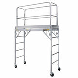 Metal Tech I-CAISC Alu Series 6' Baker - 6' Utility Aluminum Scaffold with 5" Casters - 3