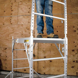 Metal Tech I-CAISC Alu Series 6' Baker - 6' Utility Aluminum Scaffold with 5" Casters - 12