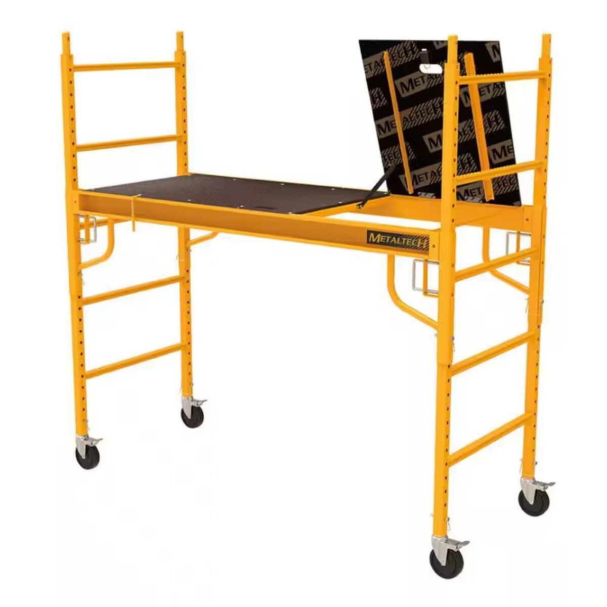 MetalTech I-CISCH1 6 ft Steel Bakers Scaffold with Anti-Slip Trap Door Deck