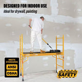 MetalTech I-CISCH1 6 ft Steel Bakers Scaffold with Anti-Slip Trap Door Deck - 4