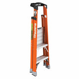 Metal Tech E-PSFB2T1A 2' Safespace Platform Fiberglass Step Ladder - 2