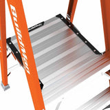 Metal Tech E-PSFB2T1A 2' Safespace Platform Fiberglass Step Ladder - 3