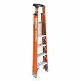 Metal Tech E-PSFB4T1A 4' Safespace Platform Fiberglass Step Ladder - 2