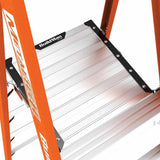 Metal Tech E-PSFB4T1A 4' Safespace Platform Fiberglass Step Ladder - 3