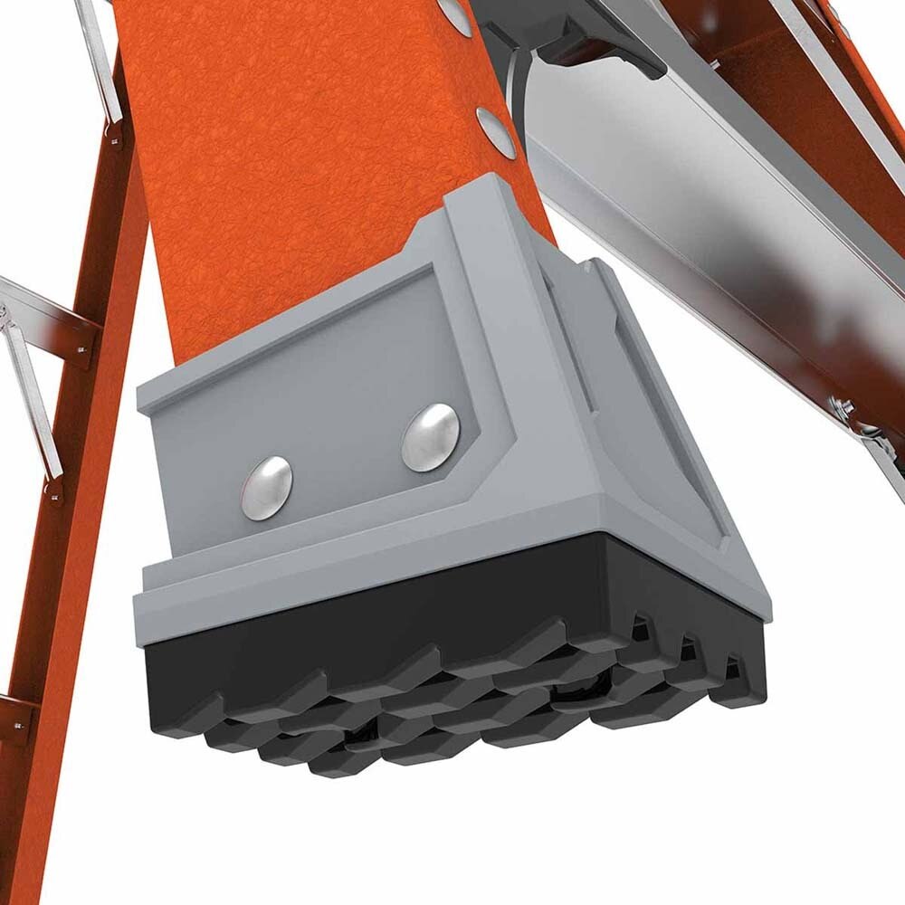 Metal Tech E-PSFB4T1A 4' Safespace Platform Fiberglass Step Ladder - 6