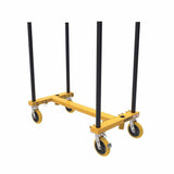 Metal Tech I-BMDHER31YGRPRK KIT OF ONE WALL HAULER H SERIE DRYWALL CART WITH TWO PIPE RACKS - 4