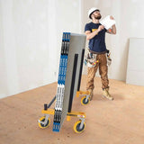 Metal Tech I-BMDHER31YGRPRK KIT OF ONE WALL HAULER H SERIE DRYWALL CART WITH TWO PIPE RACKS - 6