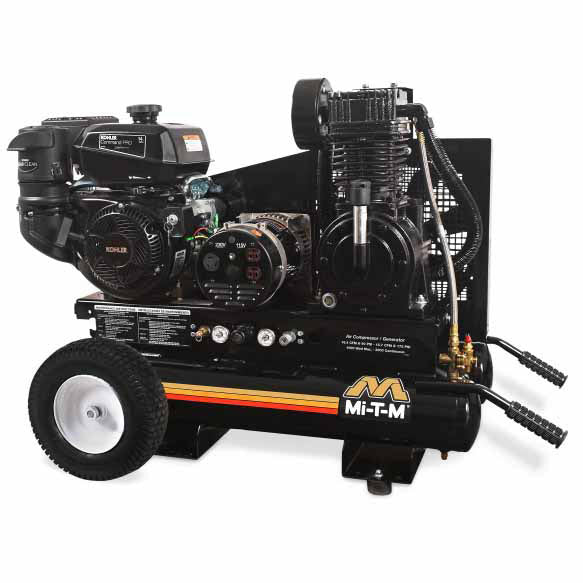 Mi-T-M AG2-PK14-08M1 8-Gallon Two Stage Gasoline Air Compressor/Generator Combination