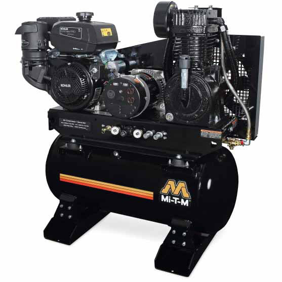 Mi-T-M AG2-SK14-30M 30-Gallon Two Stage Gasoline Air Compressor/Generator Combination