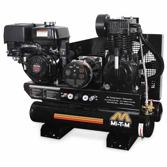 Mi-T-M AG2-SS14-08M1 8-Gallon Two Stage Air Compressor/Generator Combination