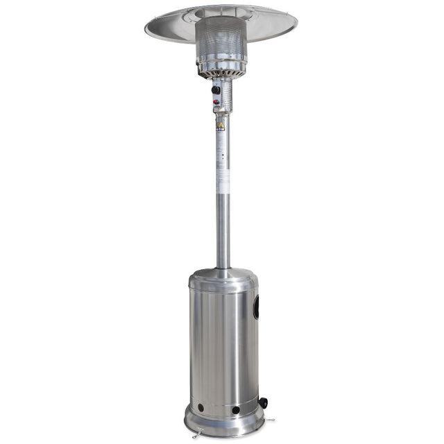 Mi-T-M MH-0042-PM11 Up to 50,000 BTU Propane Patio Heater Heat Output 290 Sq. Ft. Heating Area 8.5 Hours Run Time Requires 20-lb. Cylinder (not included)