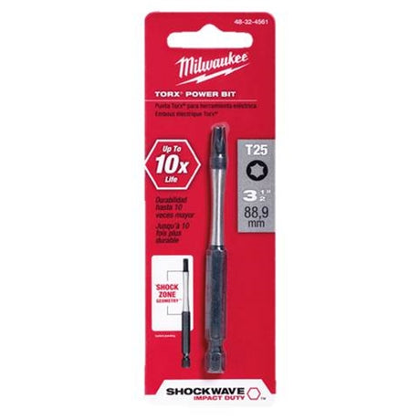 Milwaukee 48-32-4561 T25 3.5” Power Bit 1PK