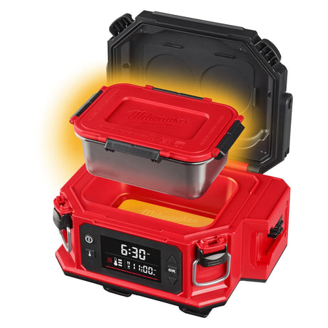 Milwaukee 0811-20 M18 Jobsite Lunch Warmer with Stainless Steel Containers (2 Containers)