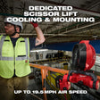 Milwaukee 0817-20 M18 Brushless 7" Scissor Lift Fan with Quick Adjust Clamp - 2