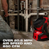 Milwaukee 0818-20 M18 Brushless PACKOUT Fan - 13
