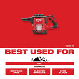 Milwaukee 0882-20 M18 Compact Vacuum - 10