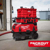 Milwaukee 0888-22HD M18 FUEL 9 Gallon Dual Battery Dust Extractor Kit with PACKOUT Compatibility - 7