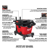 Milwaukee 0910-20 M18 FUEL 6 Gallon Wet/Dry Vacuum, Bare Tool - 7