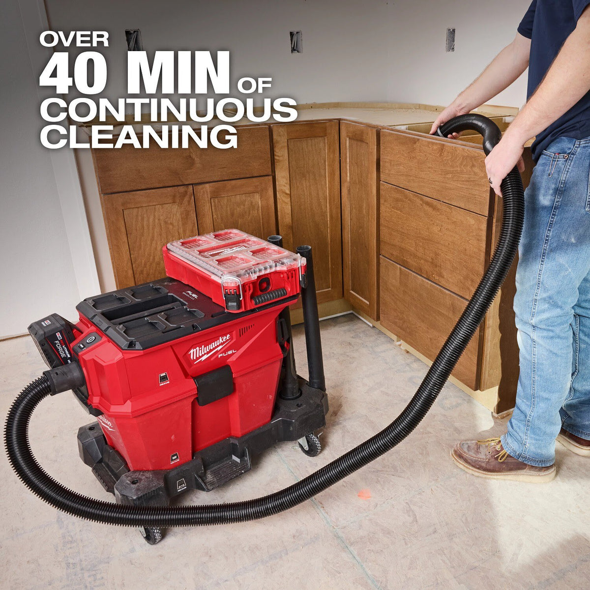 Milwaukee 0915-20 M18 FUEL NEXUS 6 GAL Wet/Dry Vacuum w/ PACKOUT Compatibility - 7