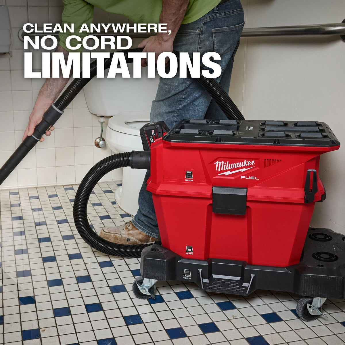 Milwaukee 0915-20 M18 FUEL NEXUS 6 GAL Wet/Dry Vacuum w/ PACKOUT Compatibility - 8