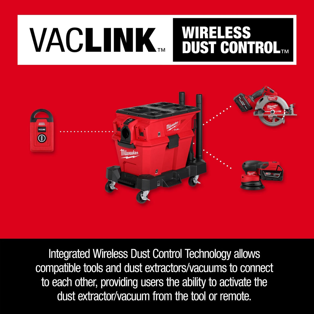 Milwaukee 0926-20 M18 FUEL NEXUS Dual Battery Wet/Dry Vacuum Motor Head - 4