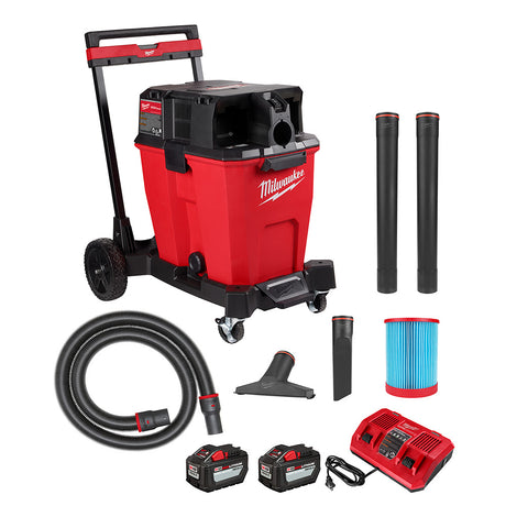 Milwaukee 0930-22HD M18 FUEL 12-Gallon Dual-Battery Wet/Dry Vacuum Kit