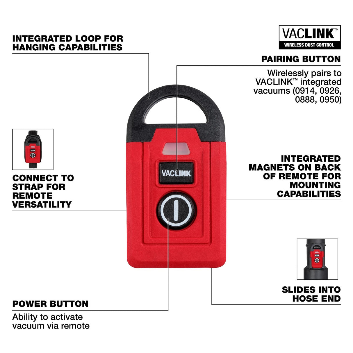 Milwaukee 0952-20 VACLINK Wireless Dust Control Remote - 2