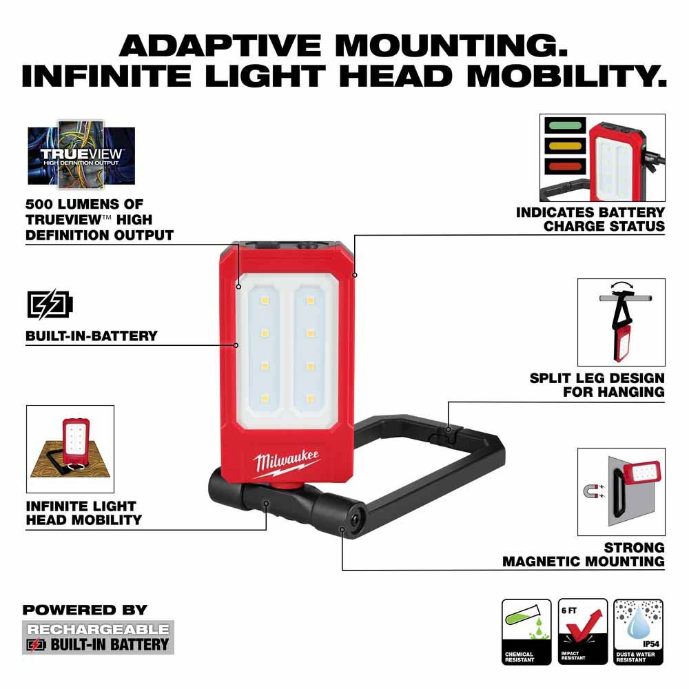 Milwaukee 2013R Milwaukee Rechargeable Low-Profile Magnetic Task Light - 2