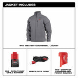 Milwaukee 204G-21 M12 Heated ToughShell™ Jacket Kit (Gray) - 10