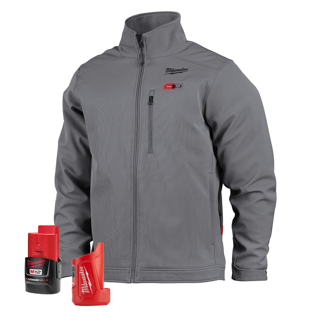 Milwaukee 204G-21 M12 Heated ToughShell™ Jacket Kit (Gray)