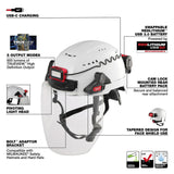 Milwaukee 2118-21 REDLITHIUM USB Rechargeable BOLT Hard Hat / Helmet Headlamp 600 Lumens - 5