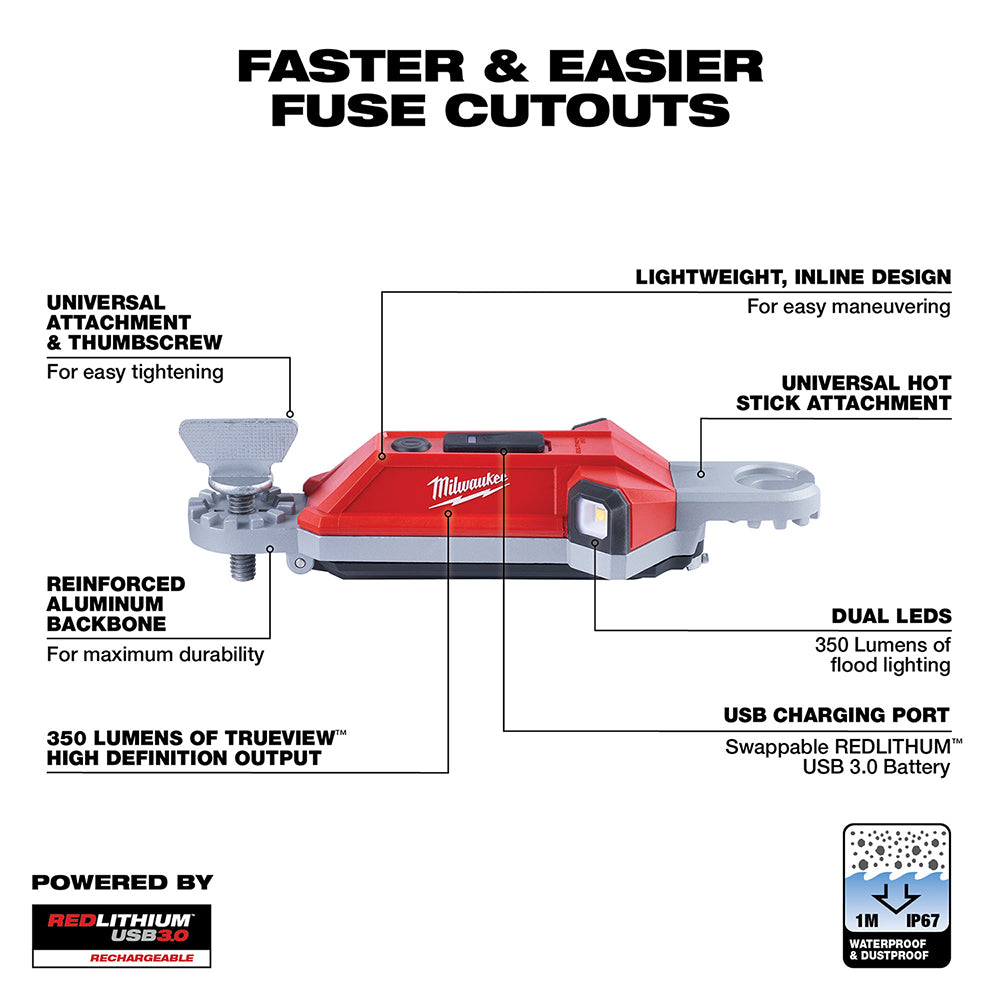 Milwaukee 2119-22 USB Rechargeable Utility Hot Stick Light - 3