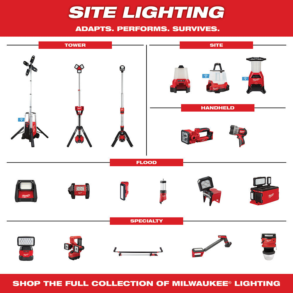 Milwaukee 2120-20 M18 ROCKET Dual Pack Tower Light with One Key - 12