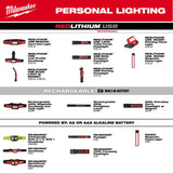 Milwaukee 2128-22 REDLITHIUM USB Stick Light W/ Magnet & Charging Dock - 13