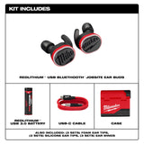 Milwaukee 2191-21 REDLITHIUM USB Bluetooth Jobsite Ear Buds - 2