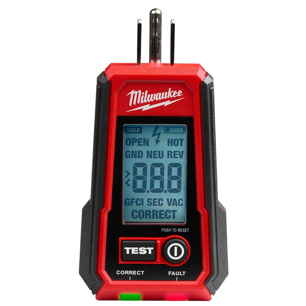Milwaukee 2224-20 Digital GFCI Receptacle Tester – Toolup