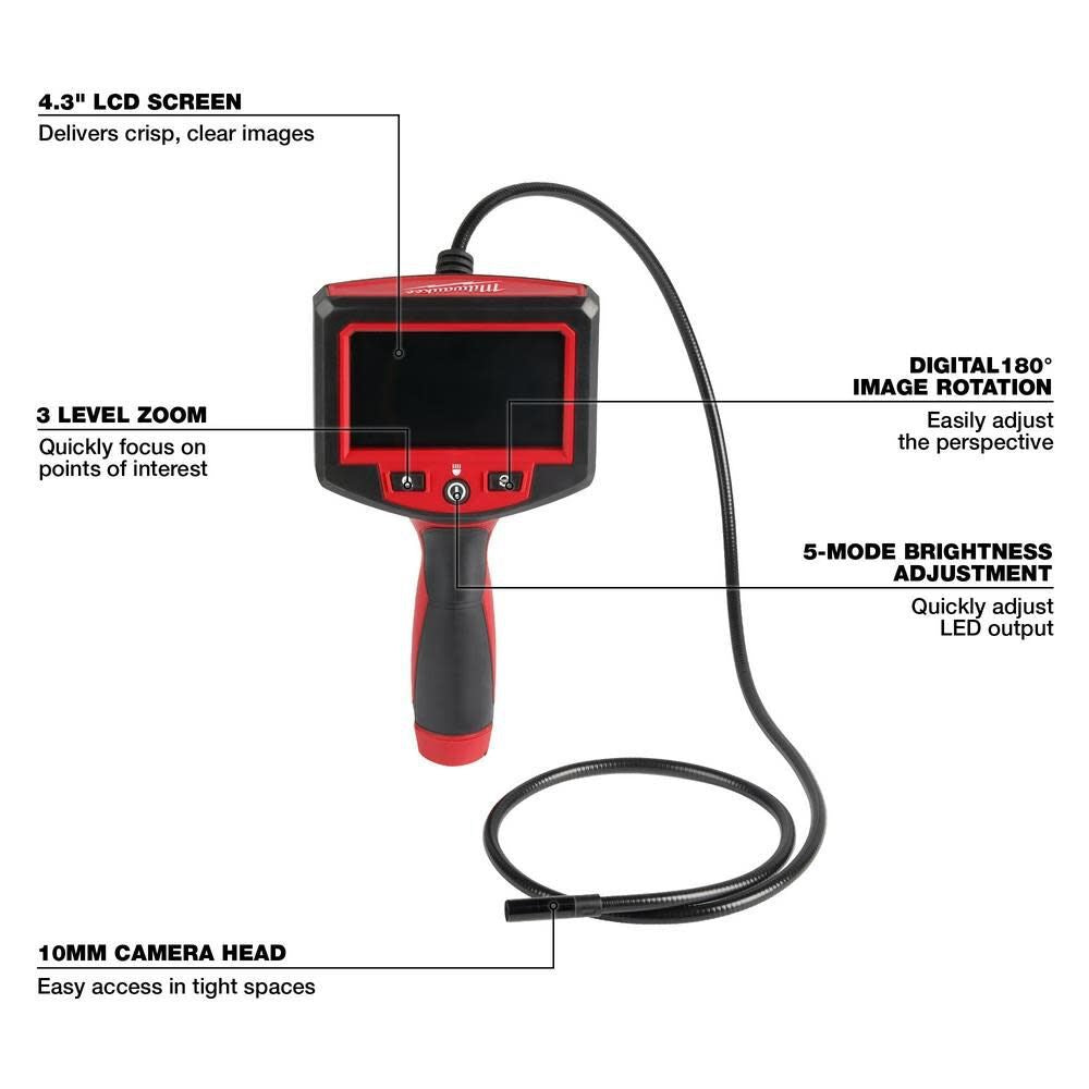 Milwaukee 2319-20 M-Spector 4' Inspection Camera - 2