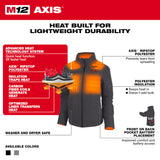 Milwaukee 234G-21 M12 Women's Heated AXIS Jacket Kit Gray - 2