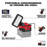 Milwaukee 2359-20 M18 ROVER Compact Folding Flood Light w/ USB Charging - 2