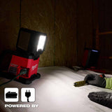 Milwaukee 2368-20 M18 ROVER Dual Power Triple-Panel Flood & Area Light - 6