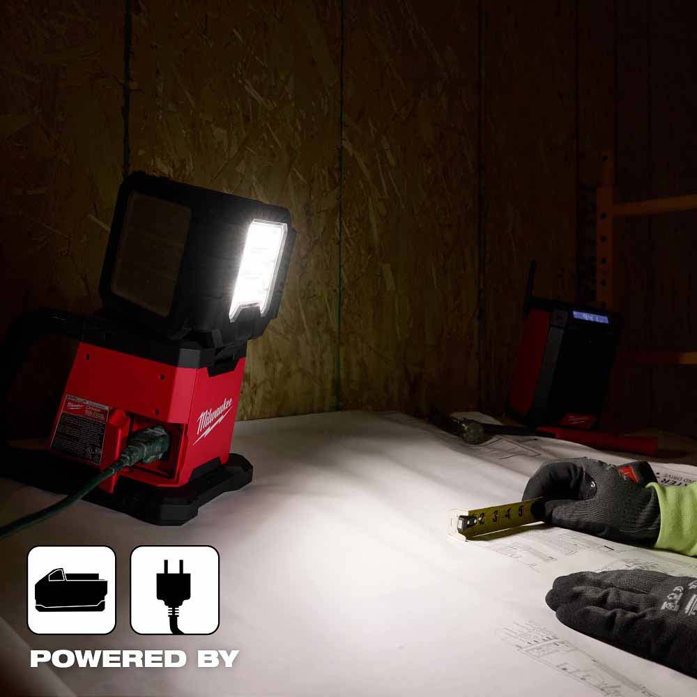 Milwaukee 2368-20 M18 ROVER Dual Power Triple-Panel Flood & Area Light - 6