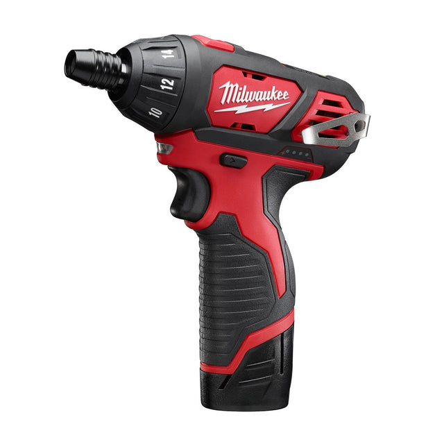 Milwaukee 2401-21P M12 1/4" Hex Screwdriver Kit with 1.5Ah Battery and Charger