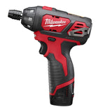 Milwaukee 2401-21P M12 1/4" Hex Screwdriver Kit with 1.5Ah Battery and Charger - 4
