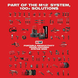 Milwaukee 2401-22 M12 Lithium-Ion 12V 1/4" Hex Screwdriver Kit - 10