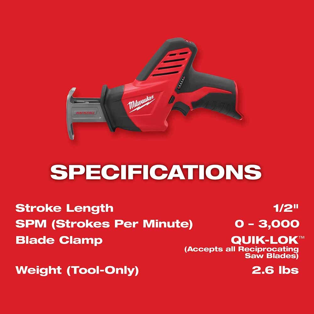 Milwaukee 2420-21 M12 12-Volt Hackzall Saw Kit - 4