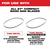 Milwaukee 2429-21XC M12™ Sub-Compact Band Saw Kit - 11