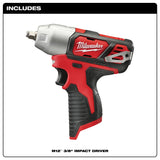 Milwaukee 2463-20 M12 3/8” Impact Wrench (Bare) - 2